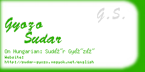 gyozo sudar business card